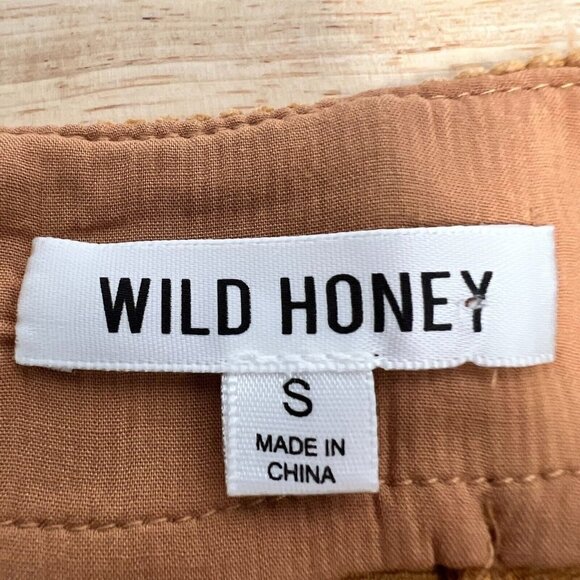 Wild Honey Womens Rust Corduroy Flat Front Back-Zip Mini Skirt Size Small - Picture 8 of 9